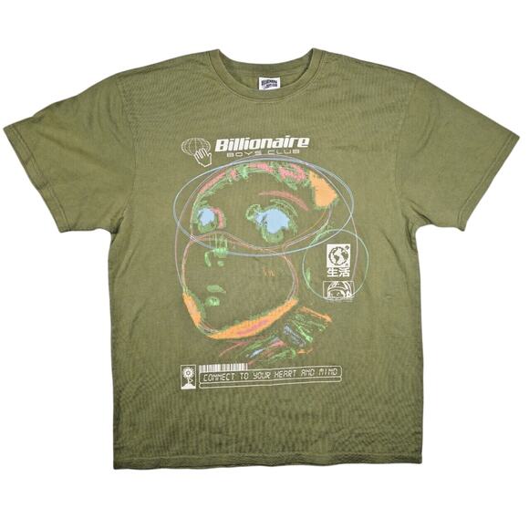 Vintage Billionaire Boys Club Graphic T-Shirt Men’s XL Green – Pharrell BBC - Picture 1 of 6